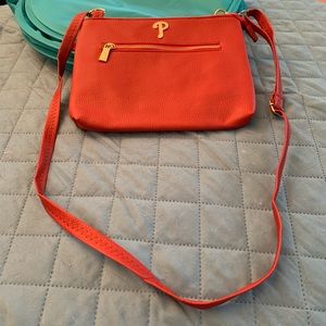 Red Philadelphia Phillies/Herrs Crossbody handbag